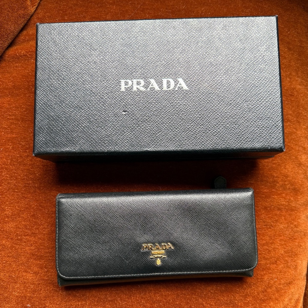 PRADA Large Saffiano Leather Wallet